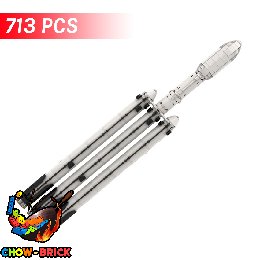 GoBricks A0039 SpaceX Falcon Heavy [Saturn V scale] - ChowBrick Store