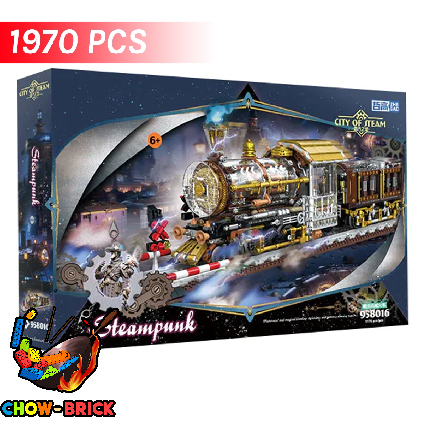 ZHEGAO 958016 City of Steam Steampunk Train - ChowBrick Store
