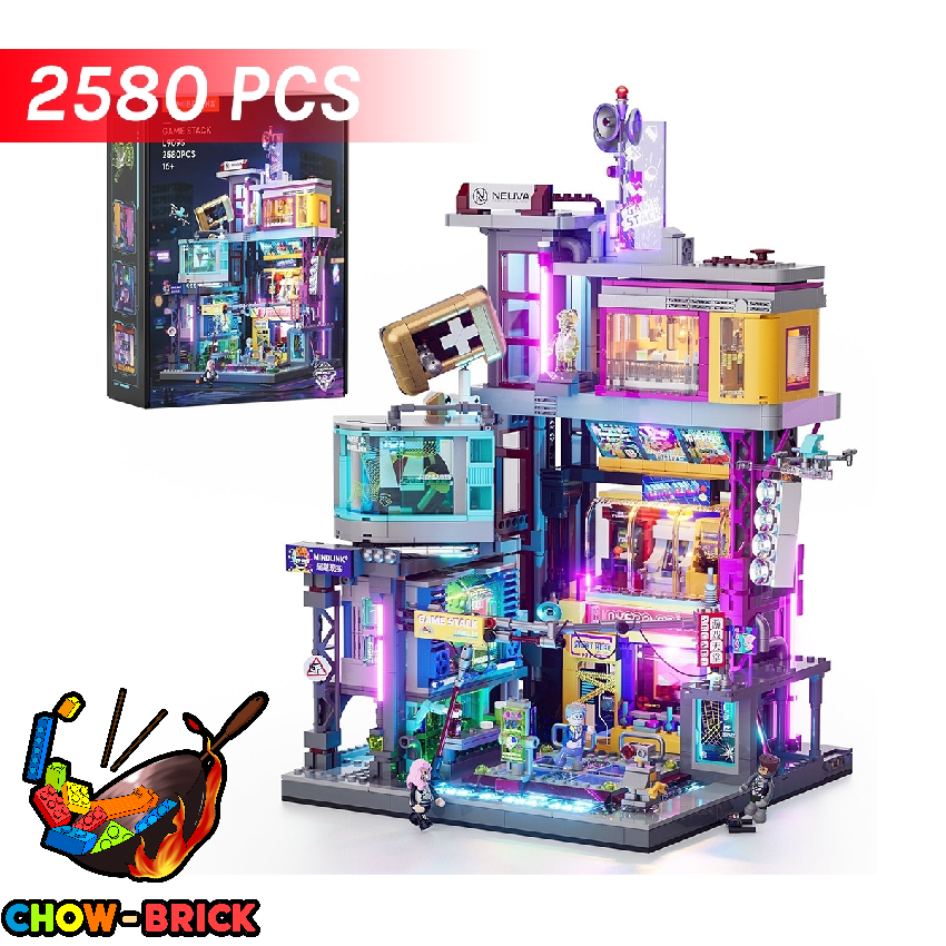Lumibricks L9095 Cyberpunk Neoncity: Game Stack - ChowBrick Store