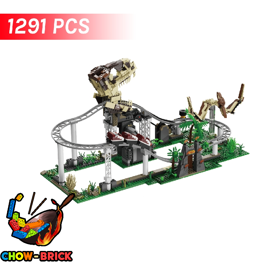Xbert 66134 Dinosaur Roller Coaster w/ PF Parts - ChowBrick Store