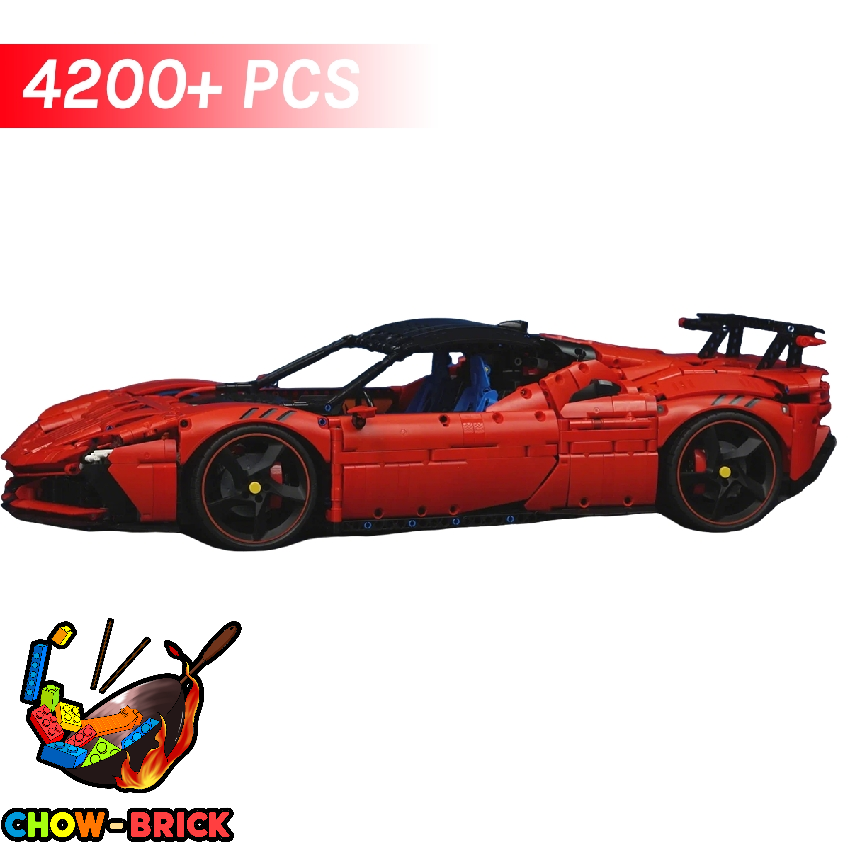 LaoLiang 1/8 Brick Leon Ferrari Sf90 Stradale Hypercar 02 Matte
