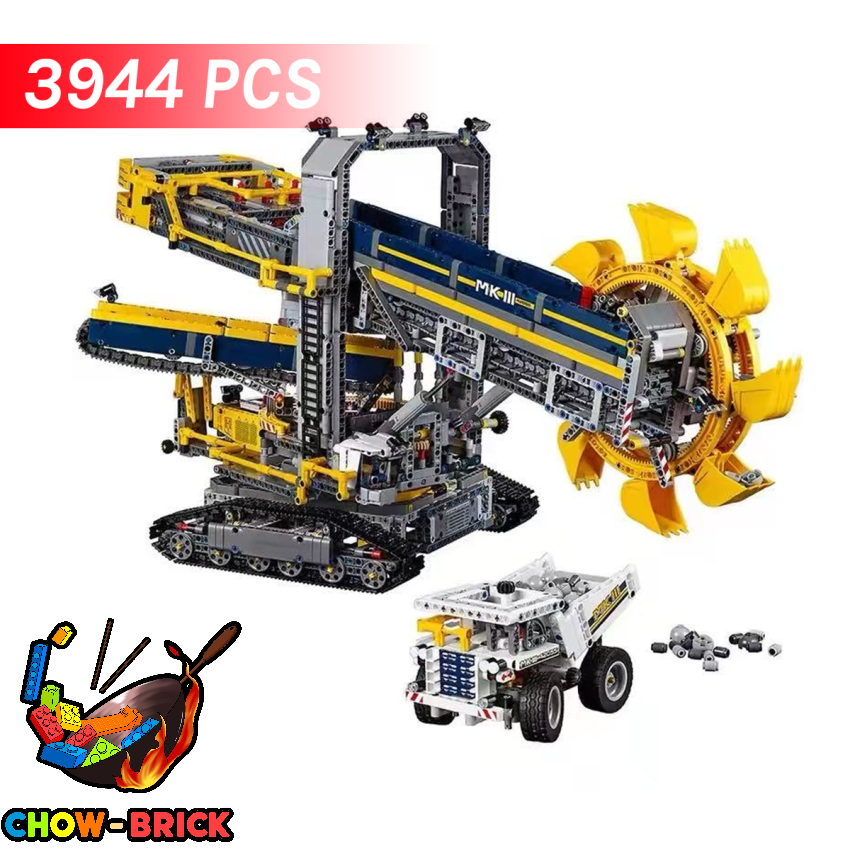 MOC MOC-42055-1 42055 Smooth Bucket Wheel Excavator w/ PF Parts